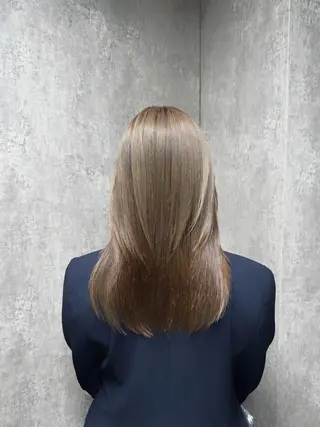 セミロング カラー 店長 ハイトーン× 髪質改善/舘野 涼太のヘアスタイル
