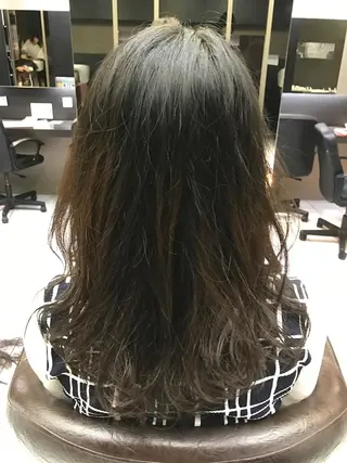 セミロング 中川 拓弥のヘアスタイル