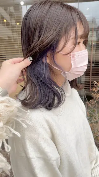 カラー 石井綾華🩰 ブリーチモデル募集✨のヘアスタイル