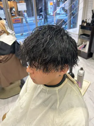 ショート パーマ メンズ メンズパーマ 💈後閑和真💈のヘアスタイル