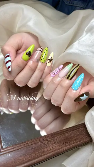 ネイル M🌷nail 長さだし専門店のネイルデザイン