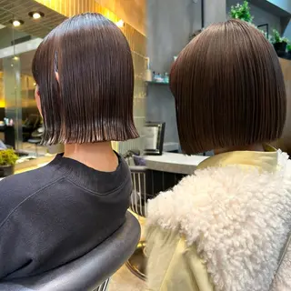 ショート 縮毛矯正・似合わせ タナカ レイヤのヘアスタイル