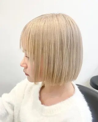 ショート カラー パーマ ヘアアレンジ メンズ キッズ ネイル マツエク・マツパ アイブロウ 韓国風×透明感カラー 髪質改善オタベシンヤのヘアスタイル