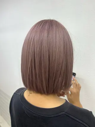 ミディアム カラー ダブルスキルエクステ /羽エクステ白石宇由のヘアスタイル