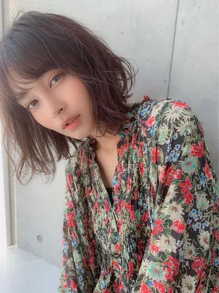 ミディアム カラー ヘアアレンジ 🩰透明感カラー♡ UTA🩰のヘアスタイル