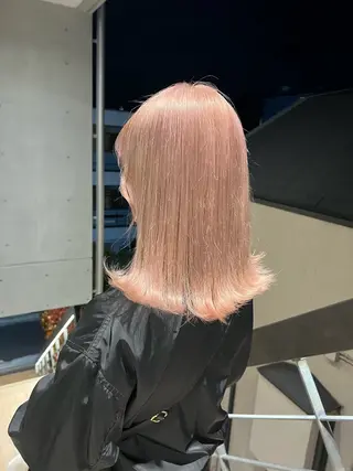 ミディアム 艶髪レイヤー/ ハイトーンKeitaのヘアスタイル