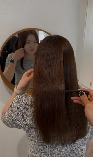 ロング 美髪矯正・ブリーチ 矯正🫧秋元ゆたかのヘアスタイル