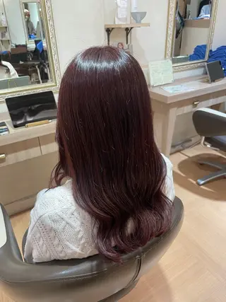 ロング カラー 菅原 渚のヘアスタイル