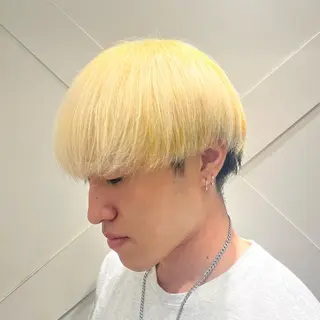 ショート カラー メンズ 韓国レイヤー 暖色カラー/さくらのヘアスタイル
