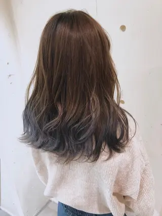 ミディアム カラー パーマ ヘアアレンジ 【ツヤ髪美容師】 ツダケイスケのヘアスタイル