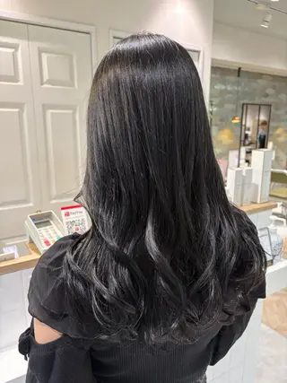 ロング カラー あさかわ みほのヘアスタイル