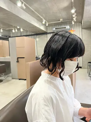 パーマ ボブパーマコテ巻き風 パーマNo1深江秀平のヘアスタイル