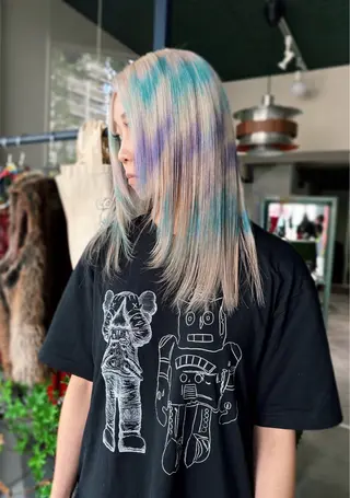 カラー 🧡色落ちまで2度 楽しめる🧡ヨシキのヘアスタイル
