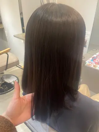 セミロング 特化✨透明感カラー 白髪染め✨住田緋菜のヘアスタイル