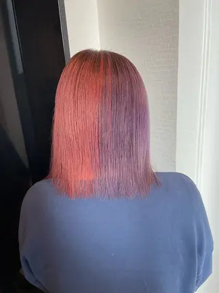 ミディアム カラー YUI/ ブリーチカラー🌷のヘアスタイル