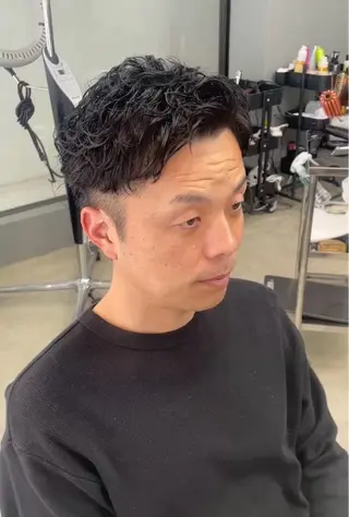 ショート パーマ メンズ メンズ専門サロン wokeのヘアスタイル