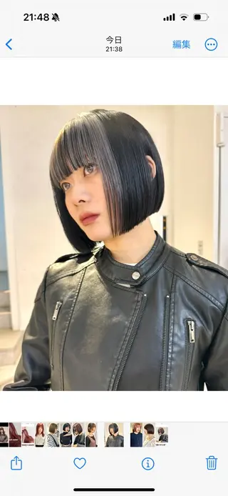 ショート カラー 顔周りカット/透明感 カラー✂️MEIのヘアスタイル