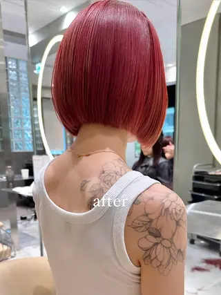 ミディアム 🩵縮毛矯正・ボブ 岩原朋也🩵のヘアスタイル