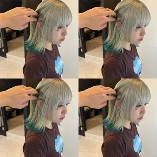 ショート カラー ✨縮毛矯正✖︎顔周り レイヤー✨ナカムラのヘアスタイル