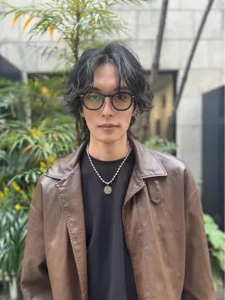 カラー パーマ メンズ 新宿/韓国ヘア/ 髪質改善ストレートのヘアスタイル