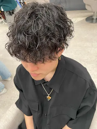 パーマ メンズ 🍐シャドウパーマ メンズ特化/守岡🍐のヘアスタイル
