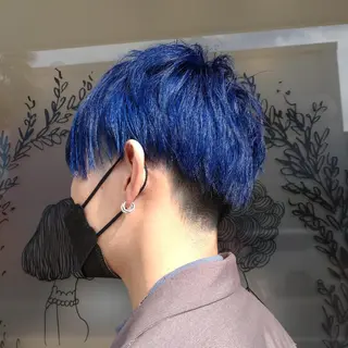 ショート メンズ カラー 大槻 百合子のヘアスタイル