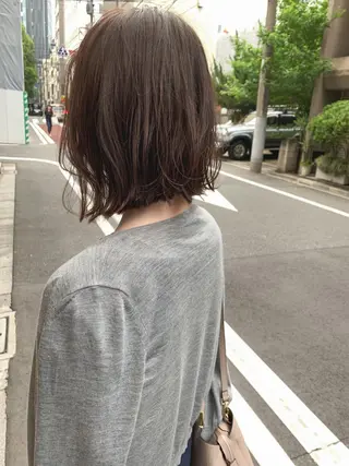 ショート カラー パーマ tender hair salonのヘアスタイル