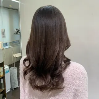 セミロング デジタルパーマ🫧 韓国風ヘア🫧サクラのヘアスタイル
