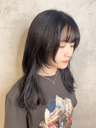 ミディアム KAEDE🎀 縮毛矯正＆パーマ特化のヘアスタイル