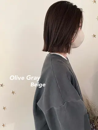 ミディアム カラー 市川 千夏のヘアスタイル