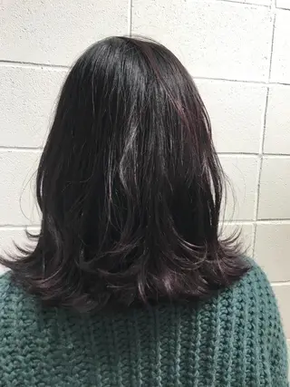 ミディアム サイレント美容師 アイリィのヘアスタイル