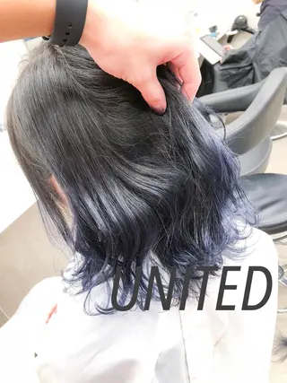 セミロング カラー ヘアアレンジ 縮毛矯正/メンズ歓迎 Ryota🌻のヘアスタイル