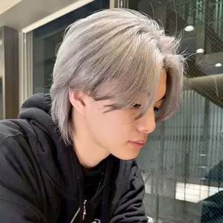 ショート カラー ヘアアレンジ メンズ SALOWIN吉祥寺所属・クボリョウ 吉祥寺/韓国ヘアのヘアスタイル