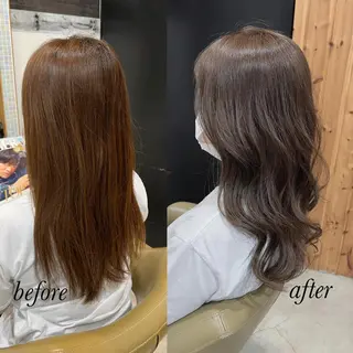 ロング カラー ヘアアレンジ キッズ 五反田　美容院☆張 明星☆韓国ヘアのヘアスタイル
