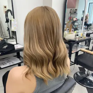 セミロング カラー パーマ ヘアアレンジ メンズ mona/ ストレートスタイル✨のヘアスタイル