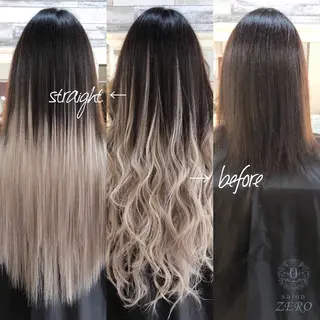 ロング カラー ヘアアレンジ Hair Make Salon ZEROのヘアスタイル