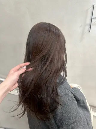セミロング カラー 透明感カラー/西梅田 / nagisa🦋のヘアスタイル