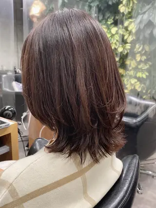 ミディアム ショート・ウルフ✂︎ 安住有咲子のヘアスタイル