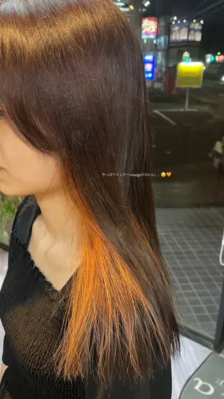 セミロング alu yuinaのヘアスタイル