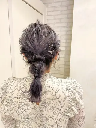 ミディアム ヘアアレンジ シールエクステ横浜 🐏☁️miminaのヘアスタイル