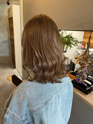 ミディアム カラー Yuka /ツヤカラー✨のヘアスタイル