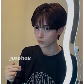 メンズ 韓国レイヤー🪽 無重力パーマナツキのヘアスタイル