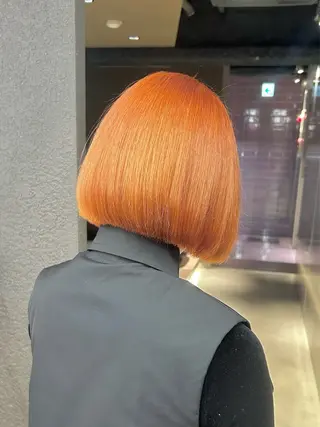 ミディアム カラー ✅ケアブリーチ✅ トヨオカ ノブヒデのヘアスタイル