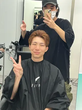 カラー メンズ 釜谷 健二郎のヘアスタイル