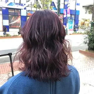 ミディアム カラー ゆう🫧 透明感/ハイトーンのヘアスタイル