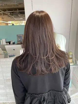 ロング カラー 髪質改善×美髪矯正 艶髪カラー　阪口のヘアスタイル