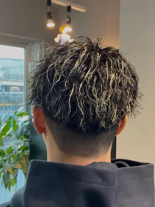 ショート パーマ メンズ パーマ指名No.1✨ /大宮/海志のヘアスタイル