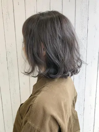 ミディアム カラー 【ニュアンスカラー・ 髪質改善】スズキカナのヘアスタイル