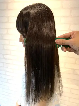 ロング 髪質改善 髪質改善カラーのヘアスタイル