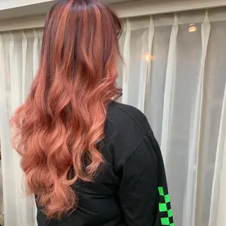 ロング ❤️‍🔥シールエク ＋カラー京❤️‍🔥のヘアスタイル